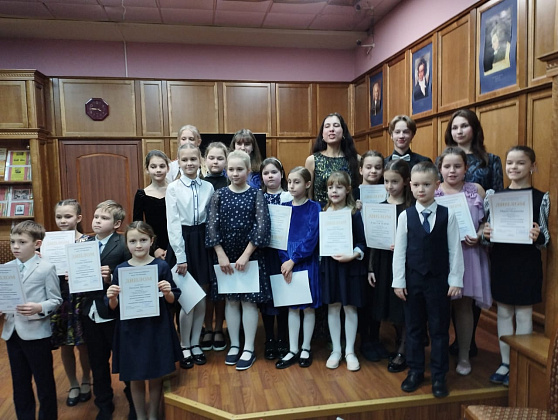 Концерт учащихся  в нотно- музыкальной библиотеке им. П.И . Юргенсона. 